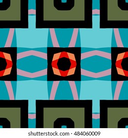 Abstract geometric pattern. Cloth design, wallpaper.