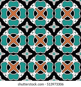 Abstract geometric pattern. Cloth design, wallpaper.
