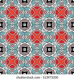 Abstract geometric pattern. Cloth design, wallpaper.