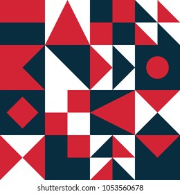 Abstract geometric pattern. Geometric pattern color. Pattern background. Bauhaus style.