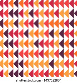 Abstract geometric pattern with colored triangles. Can be used as poster, banner, border, background, Wallpaper, card, print and etc. Eps10 vector.