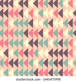 Abstract geometric pattern with colored triangles. Can be used as poster, banner, border, background, Wallpaper, card, print and etc. Eps10 vector.