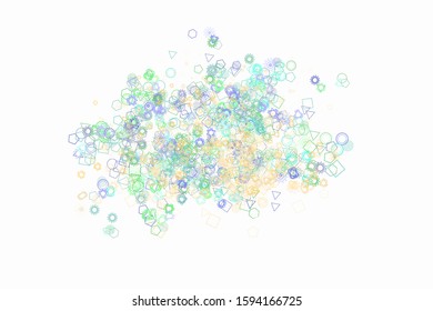 Abstract geometric pattern, colorful & artistic shapes for graphic design, catalog, illustration, graphic resources or background. Vector artwork.