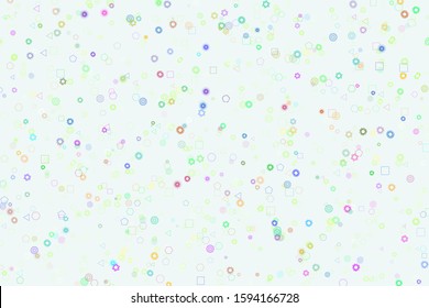 Abstract geometric pattern, colorful & artistic shapes for graphic design, catalog, illustration, graphic resources or background. Vector artwork.