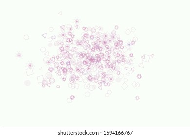 Abstract geometric pattern, colorful & artistic shapes for graphic design, catalog, illustration, graphic resources or background. Vector artwork.
