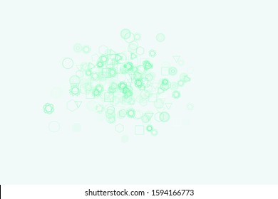 Abstract geometric pattern, colorful & artistic shapes for graphic design, catalog, illustration, graphic resources or background. Vector artwork.