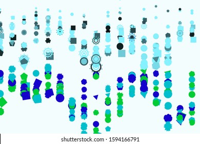 Abstract geometric pattern, colorful & artistic shapes for graphic design, catalog, illustration, graphic resources or background. Vector artwork.