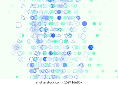 Abstract geometric pattern, colorful & artistic shapes for graphic design, catalog, illustration, graphic resources or background. Vector artwork.