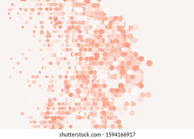 Abstract geometric pattern, colorful & artistic shapes for graphic design, catalog, illustration, graphic resources or background. Vector artwork.