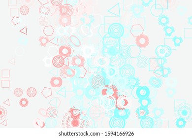 Abstract geometric pattern, colorful & artistic shapes for graphic design, catalog, illustration, graphic resources or background. Vector artwork.