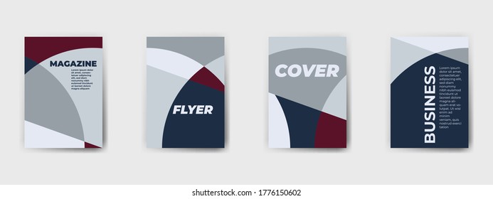 Resumen del patrón geométrico de fondo colorido para el diseño de portada de folletos de negocios. Diseño de plantilla de volante vectorial. Para folletos comerciales, afiches, informes anuales, folletos, revistas o portada de libros. 