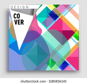 Abstract geometric pattern colorful design and background. modern design, cover, template, decorated, brochure, flyer.