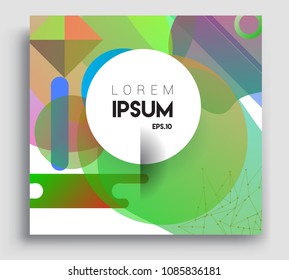 Abstract geometric pattern colorful design and background. modern design, cover, template, decorated, brochure, flyer.