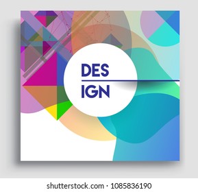Abstract geometric pattern colorful design and background. modern design, cover, template, decorated, brochure, flyer.