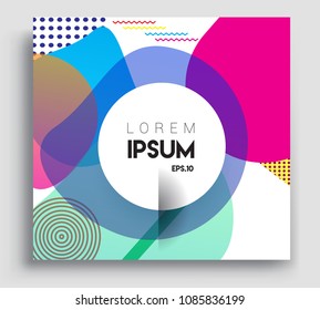 Abstract geometric pattern colorful design and background. modern design, cover, template, decorated, brochure, flyer.