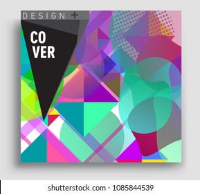 Abstract geometric pattern colorful design and background. modern design, cover, template, decorated, brochure, flyer.