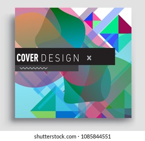 Abstract geometric pattern colorful design and background. modern design, cover, template, decorated, brochure, flyer.