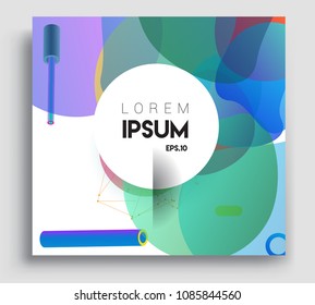 Abstract geometric pattern colorful design and background. modern design, cover, template, decorated, brochure, flyer.