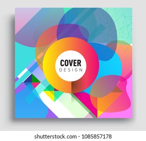 Abstract geometric pattern colorful design and background. modern design, cover, template, decorated, brochure, flyer.