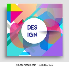 Abstract geometric pattern colorful design and background. modern design, cover, template, decorated, brochure, flyer.