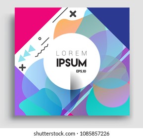 Abstract geometric pattern colorful design and background. modern design, cover, template, decorated, brochure, flyer.