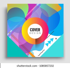 Abstract geometric pattern colorful design and background. modern design, cover, template, decorated, brochure, flyer.