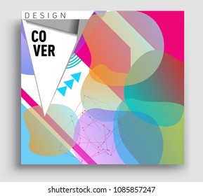 Abstract geometric pattern colorful design and background. modern design, cover, template, decorated, brochure, flyer.
