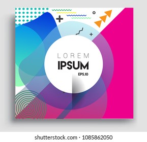 Abstract geometric pattern colorful design and background. modern design, cover, template, decorated, brochure, flyer.