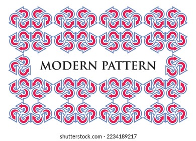 Abstract Geometric Pattern with Colorful Elements