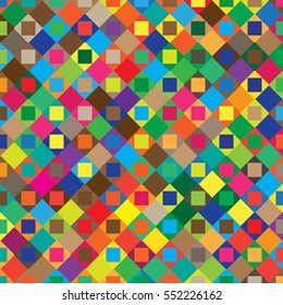 Abstract geometric pattern with colorful elements. Vector illustration background.