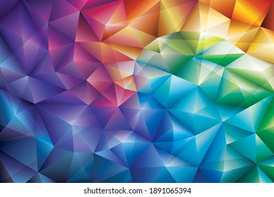 Abstract geometric pattern colorful gem modern background.