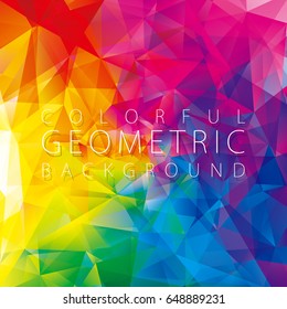 Abstract geometric pattern colorful modern background.