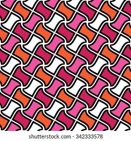 Abstract geometric pattern, colorful seamless background 