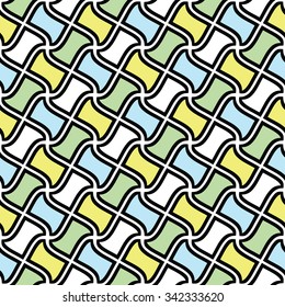 Abstract geometric pattern, colorful seamless background 