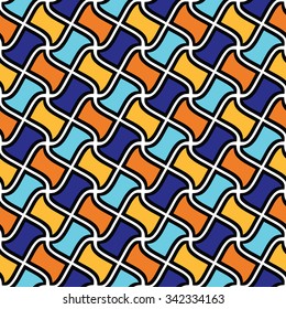 Abstract geometric pattern, colorful seamless background 