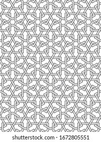 Abstract geometric pattern with complex lines.