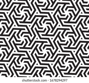 Abstract Geometric Pattern With Complex Lines.