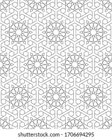 Abstract geometric pattern with complex lines.