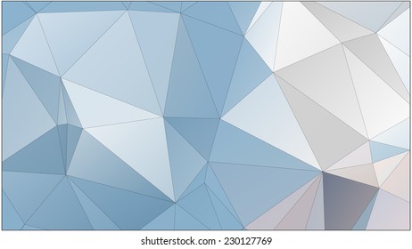 Abstract geometric pattern composed of triangular polygons