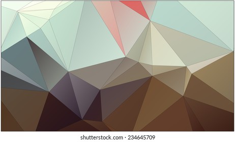 Abstract geometric pattern composed of triangular polygons