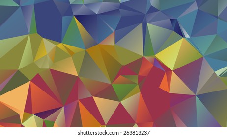 Abstract geometric pattern composed of triangular polygons