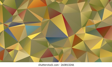 Abstract geometric pattern composed of triangular polygons