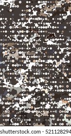 Abstract geometric pattern consisting of circles of different diameters and colors