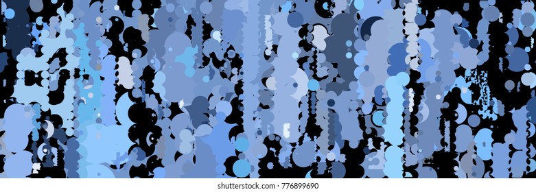 Abstract geometric pattern consisting of circles of different diameters and colors