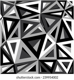 Abstract geometric pattern consisting of colored triangles