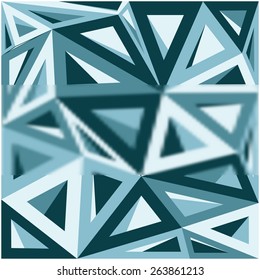 Abstract geometric pattern consisting of colored triangles