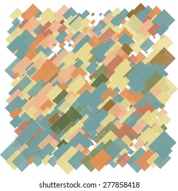 Abstract geometric pattern consisting of randomly distributed rectangles of different sizes and colors