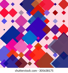 Abstract geometric pattern consisting of rectangles of different colors and sizes