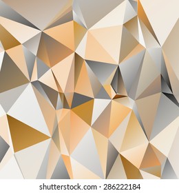 Abstract geometric pattern consisting of triangular polygons of different sizes and colors