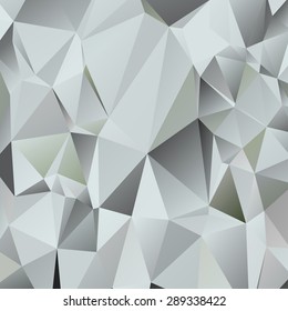 Abstract geometric pattern consisting of triangular polygons of different sizes and colors